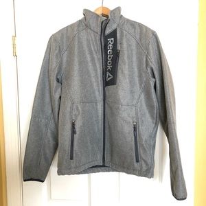 Reebok Full Zipper Light Heather Gray Jacket